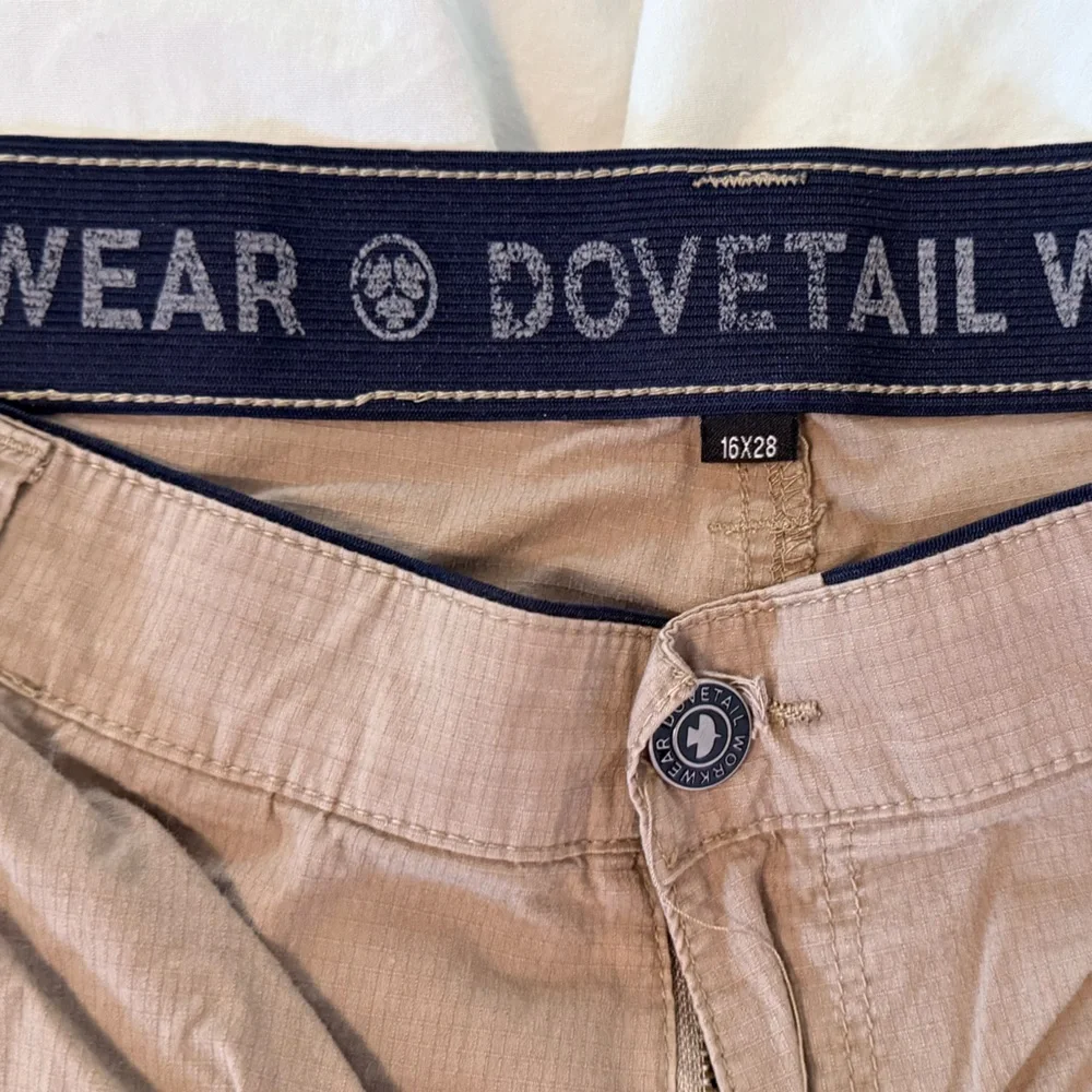 Dovetail Straight Leg Workwear Pants in Khaki - Picture 3 of 5